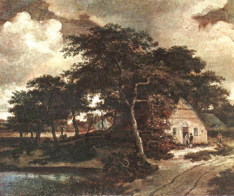 Meindert Hobbema Landscape with a Hut China oil painting art